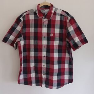 CARHARTT SHORT SLEEVE BUTTON DOWN SIZE LARGE